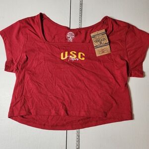 USC Women's Red Crop Top